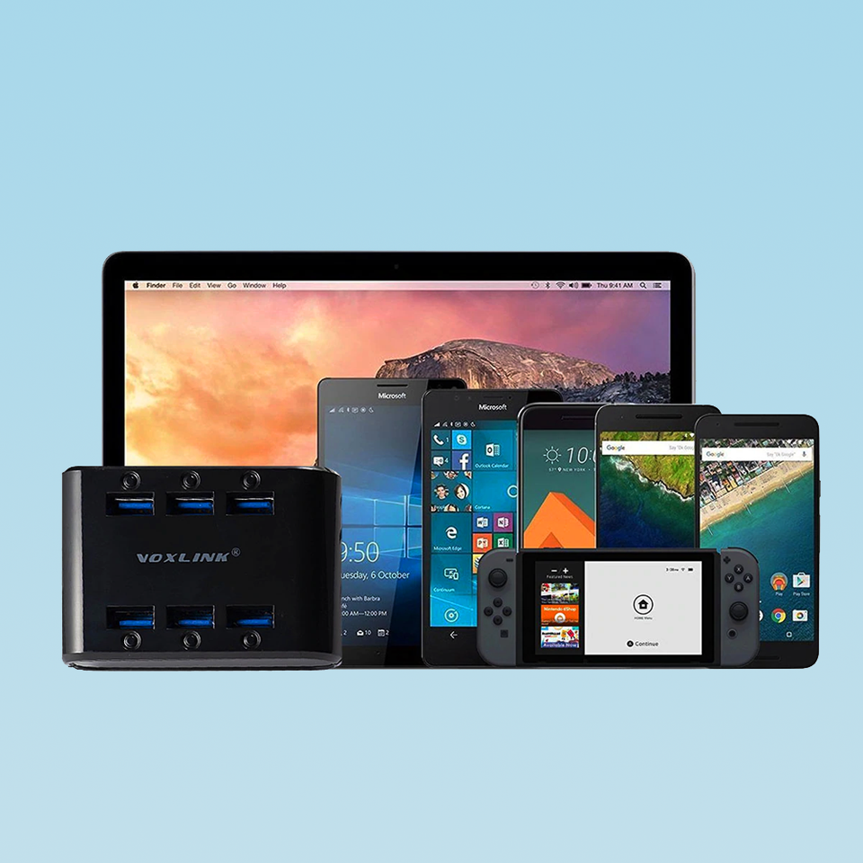 Portable 6-Slot Charging Station