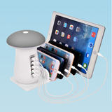 USB Charging Station Lamp